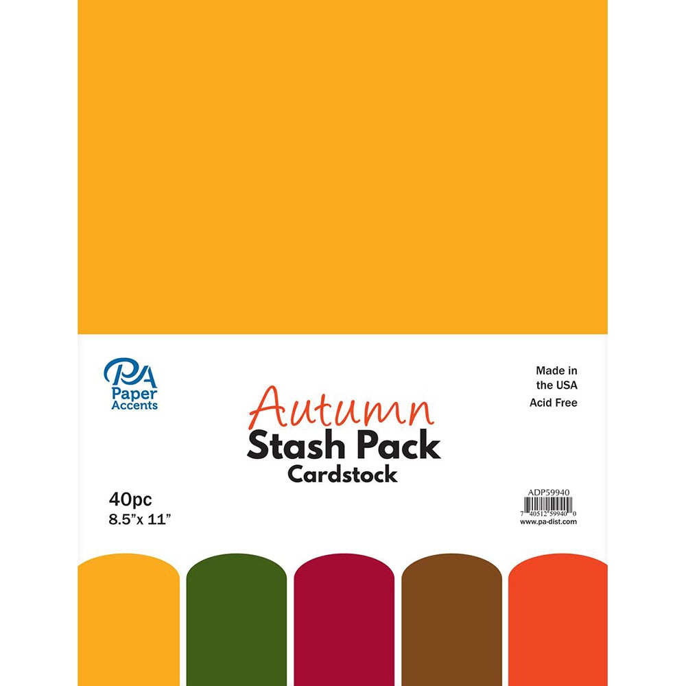 Paper Accents, Cardstock, Autumn, 40 piece, 8.5"x11"